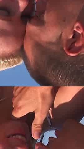 Blonde Babe's Yacht Threesome: Double Anal Stuffing & Dual Cum Loads!