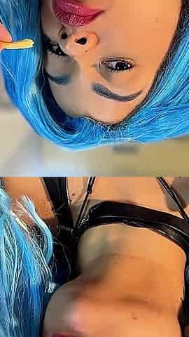 Jinx Cosplay Eating Fetish - Belly Sounds and Burps