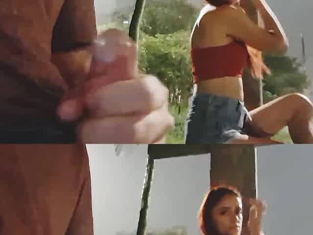I took a chance and masturbated next to a marvelous redhead at the bus stop.
