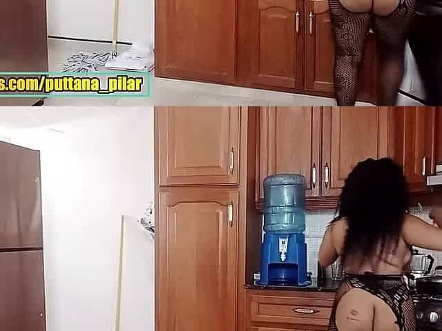Satisfying myself in the Kitchen