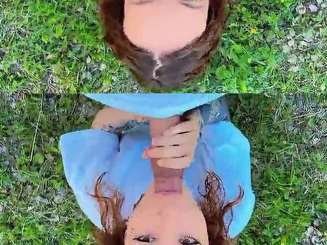 girlfriend sucks u right in the forest