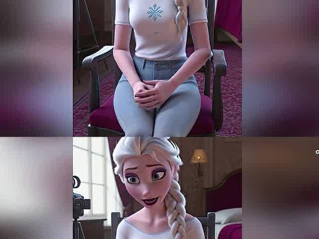 AI Generated Elsa From Frozen Gets Screwed Hard & Blow job