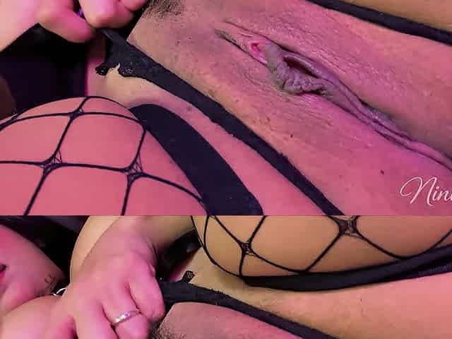 Emo Floozy Creamy Snatch Masturbation CREAMPIE UP CLOSE