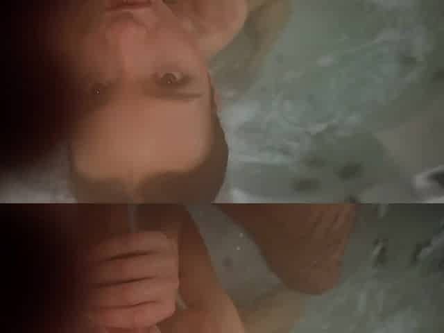 Holiday jacuzzi fun turns into sharing the girlfriend with a friend