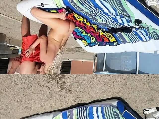 Risky Outdoor Fuck With My Blonde Mature Stepmom