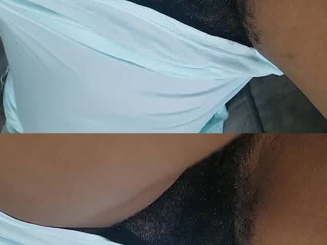 Stepmom Teasing with Hawt Underware Unshaved Vagina Close-up