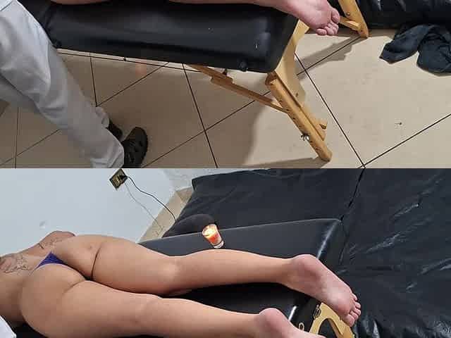 Relaxing Back Massage with a Hot Candle