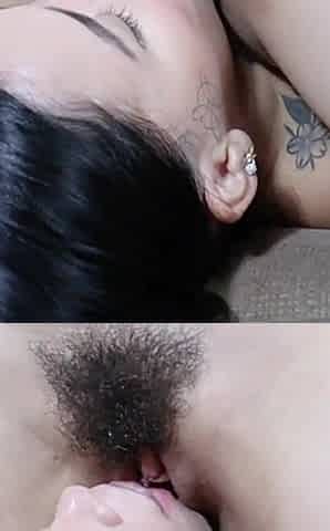 Making This Hot Busty Girl Cum in My Mouth and on the Strapon