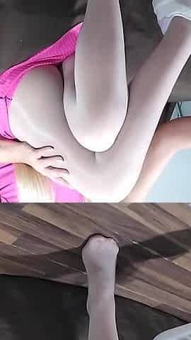 Pantyhose Tease, Have Fun with My New Seamless Pantyhose Now!