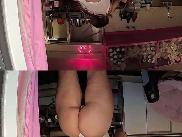 Screwed my girlfriends coworker inside a bikini barista stand - Venessas Ass