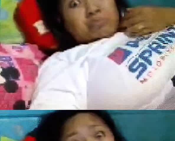 Hairy Asian Amateur Fingers Herself on Webcam
