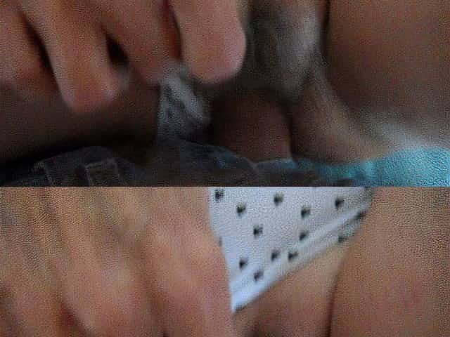 panties parted for pussy