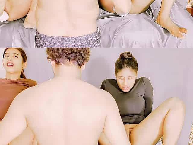 Uttaran20 - Step Sister And Bestie Give Cock A Helping Hand ffm