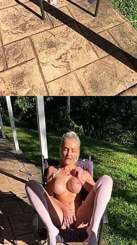 busty blonde babe natural boobs big breasted babe di