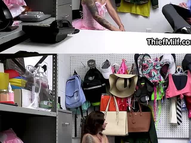 Thief Tattooed Latina Milf Gets Fucked For Stealing