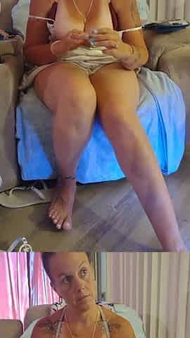 Filming Up Marvelous Cutie's Night Gown Whilst This babe Faces Me and Does Her Nails (Panty and Cleavage)