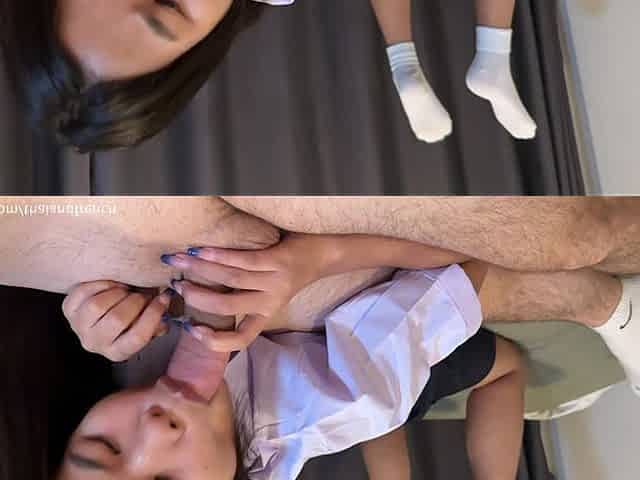 Cute 18yo Thai Student Wearing Uniform Get Fucked by a Big White Dick