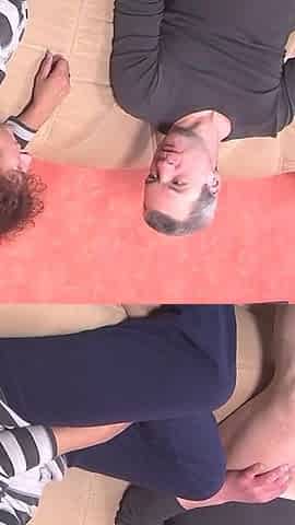 German GILF Gives Handjob and Blowjob to Her Horny Grandpa on the Couch