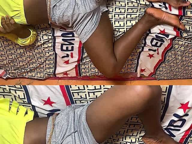 Afro tiny teen screwed in her nicker