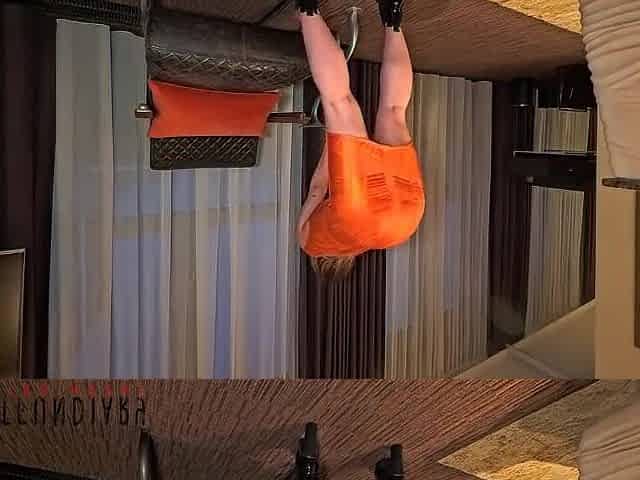 curvy lady in orange bodycon costume and heels banged doggy - projectfundiary