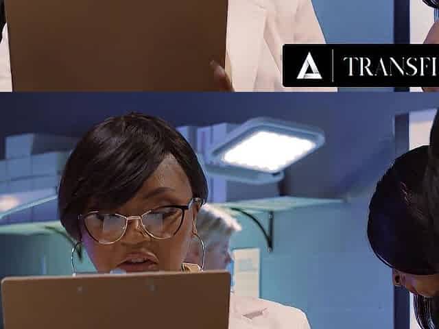 TRANSFIXED - DOLLS: Khloe Kay & Zariah Aura Get Caught Screwing By Excited Scientist Avery Jane!