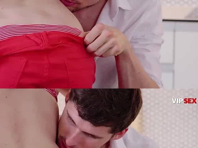 This chab Pulled My Bikini Down and Screwed My Twat Right There on the Kitchen Table