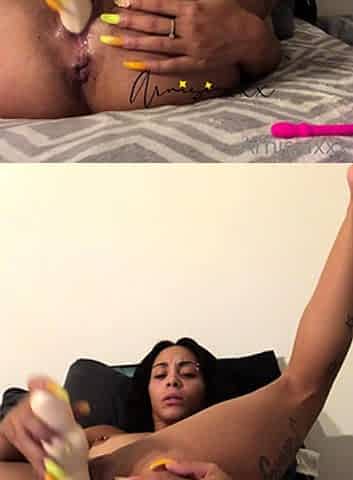 Dorothy Black and Britney use the toy