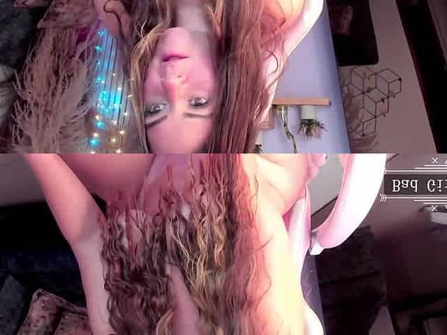 Curvy long hair babe pretty natural big boobs tease - Teen