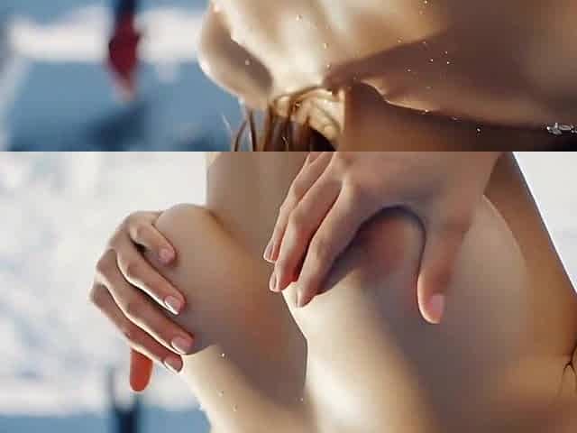 Charming Nude Sweethearts at a Ski Resort