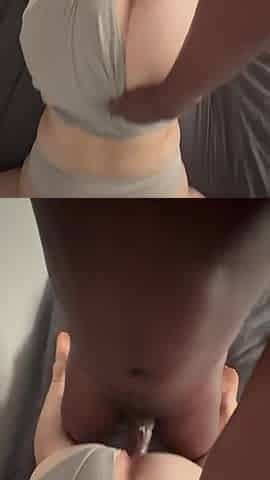 Fucking My Daddys BBC with My White Pussy