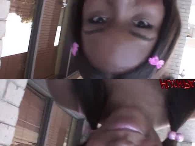 Candice Nicole Gets A Large White Surprise