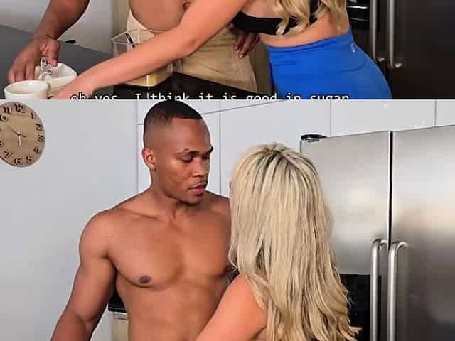 Kourtney Love - BBC Cuckold Husband Fucks His Neighbor