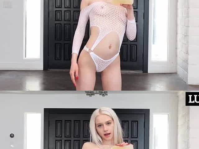 Oily Cum Wench Lets Large Penis Use Her Moist Vagina