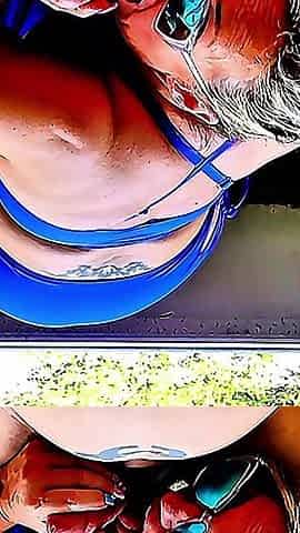 Patio Blowjob POV