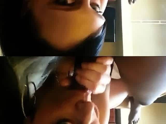 Interracial Amateur Sloppy Blowjob POV