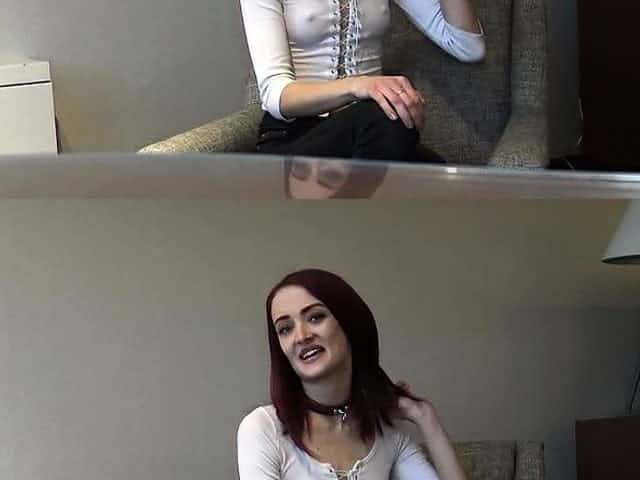Skinny sub mouth fucked