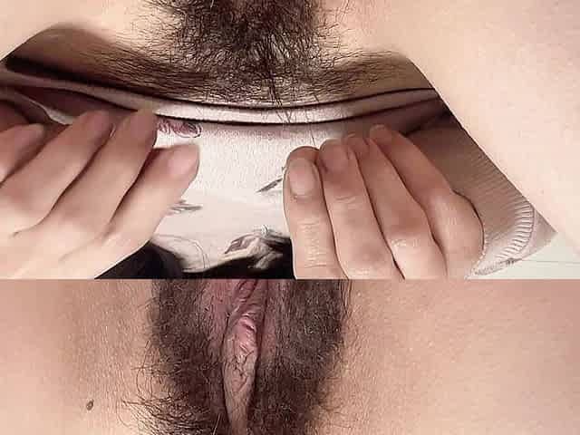 Tiny Pussy Hole Look Her Deep Inside Pussy so Nice and Cute Nature Hairy Small Pussy