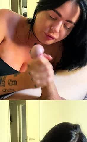 Blowjob POV blowjob cumshot facial brunette pov