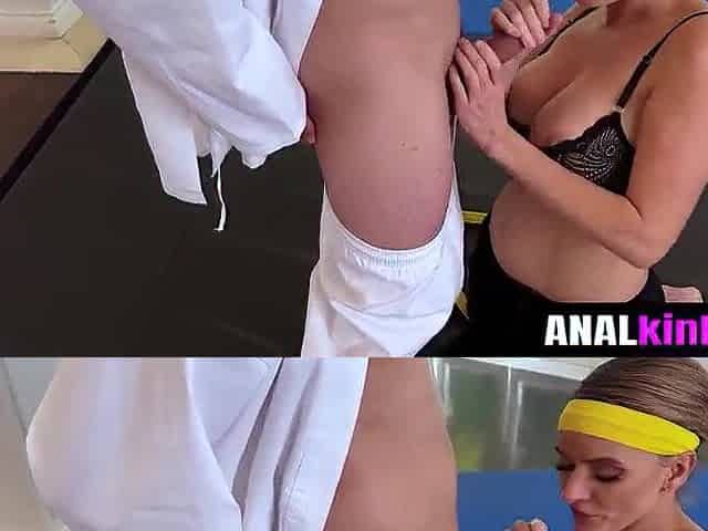 Pounding Her Constricted Anus in Dragon Style Whilst Her Son Watches - Analkink