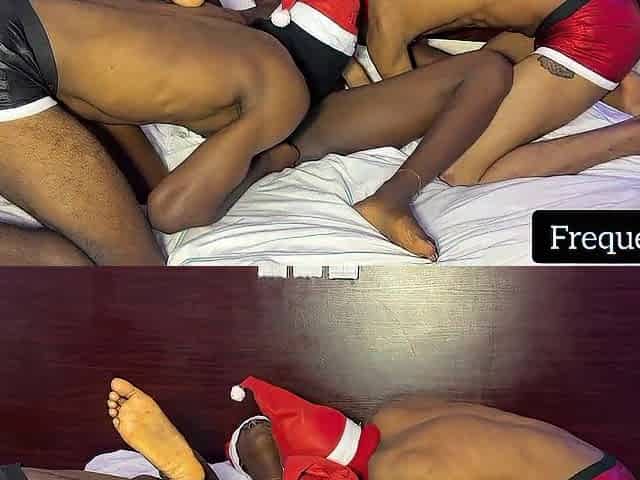 Sharing my slut wife on Christmas Day