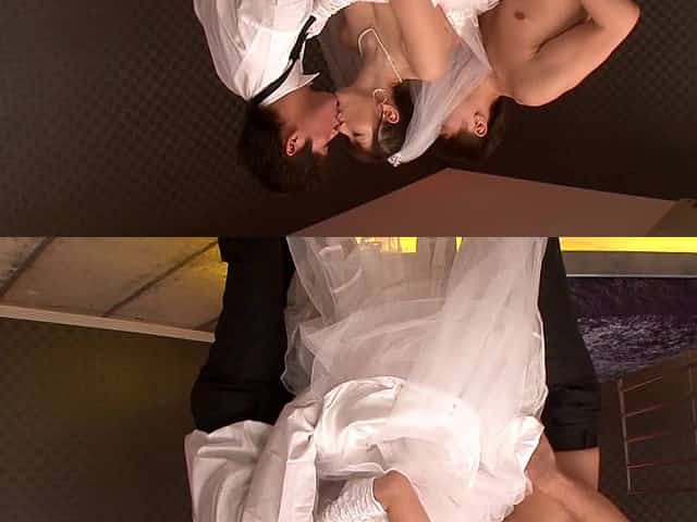 Gorgeous Asian bride cheats on her new hubby with the groomsmen