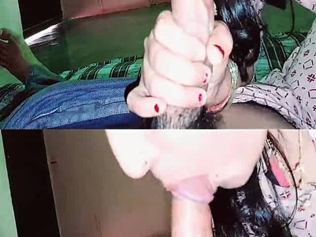 Desi Couple Romance Blow Job Handjob