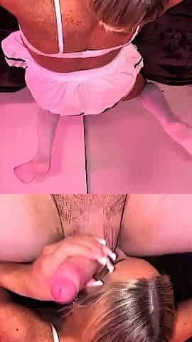 Sophie Luxe Blowjob And Anal In White Lingerie POV