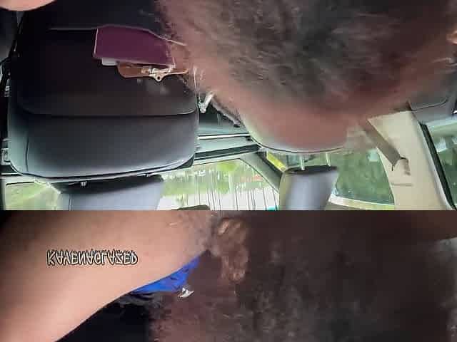 Sucking a stranger outside