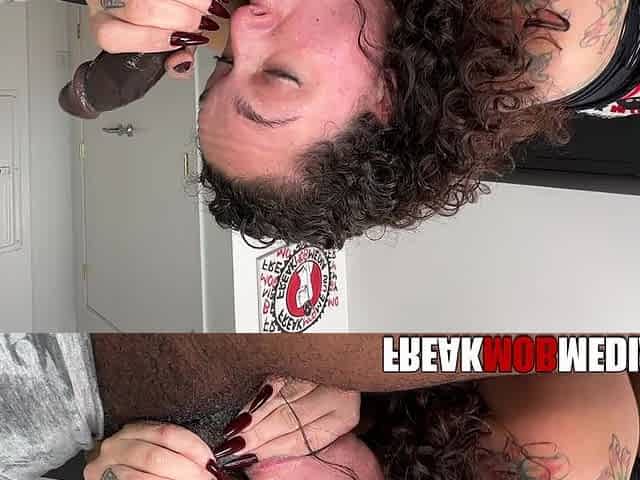 Nasty MILF Betty Buttplug Super Sloppy Blowjob