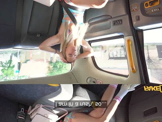 Lucky taxi driver puts his giant cock in wet pussy of Irina Cage