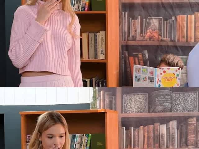 Blonde teen Vanessa Cage has hardcore sex in her bedroom