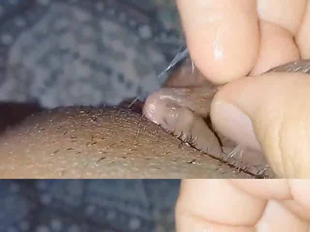 Large vagina and large clitoris moist