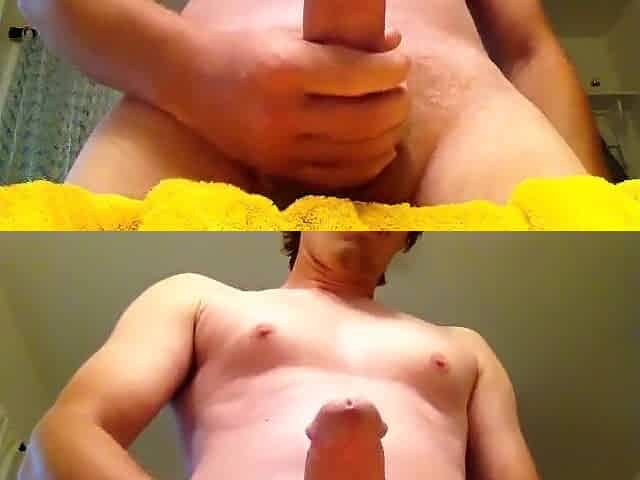 Wanking myself for two loads back to back hawt cum.