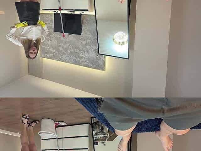 A real housekeeper teaches her boyfriend a lesson
